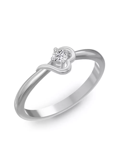 Gyűrűguru eljegyzési gyűrű  0.07ct szintetikus gyémánttal BRK116 