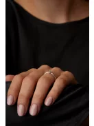 Gyűrűguru eljegyzési gyűrű  0.07ct szintetikus gyémánttal BRK116 