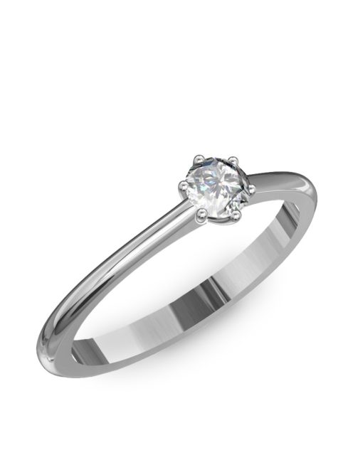 Gyűrűguru eljegyzési gyűrű 0.17ct szintetikus gyémánttal BRK117 