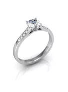 Gyűrűguru eljegyzési gyűrű 0.5ct szintetikus gyémánntal BRK119