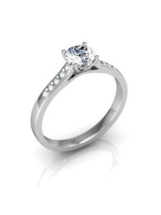   Gyűrűguru eljegyzési gyűrű 0.5ct szintetikus gyémánntal BRK119