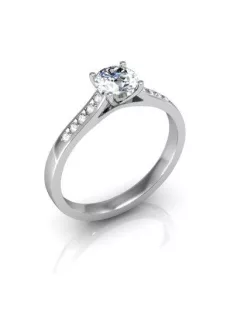   Gyűrűguru eljegyzési gyűrű 0.5ct szintetikus gyémánntal BRK119