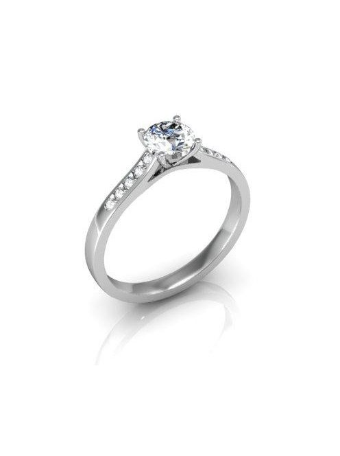 Gyűrűguru eljegyzési gyűrű 0.5ct szintetikus gyémánntal BRK119