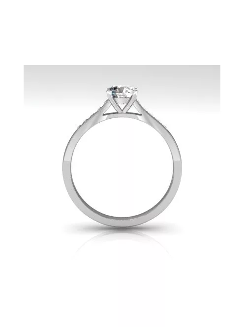 Gyűrűguru eljegyzési gyűrű 0.5ct szintetikus gyémánntal BRK119