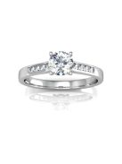 Gyűrűguru eljegyzési gyűrű 0.5ct szintetikus gyémánntal BRK119