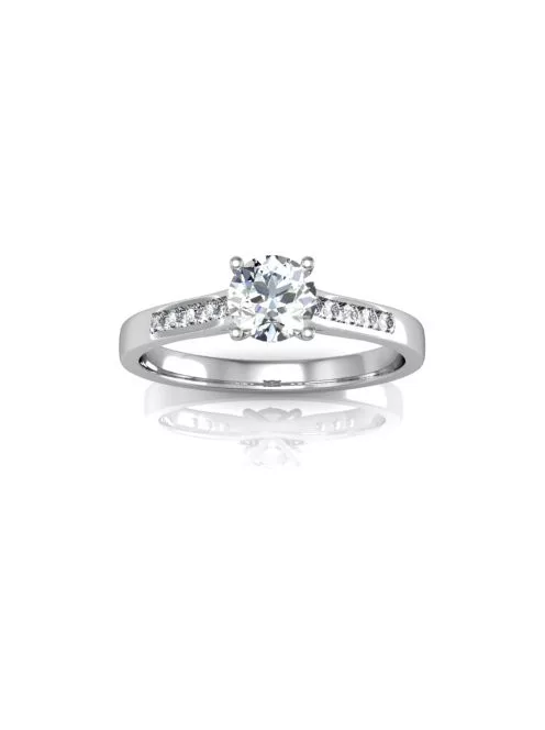 Gyűrűguru eljegyzési gyűrű 0.5ct szintetikus gyémánntal BRK119