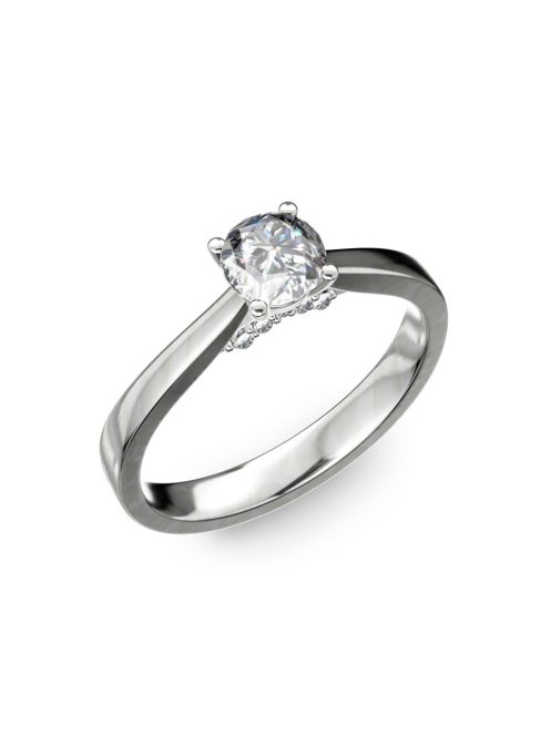 Gyűrűguru eljegyzési gyűrű 0,5ct H/SI gyémánttal BRK133  