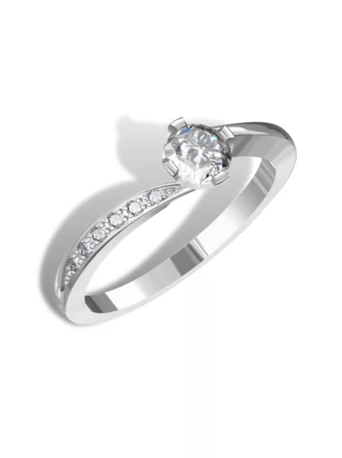Gyűrűguru eljegyzési gyűrű 0,3ct I/SI gyémánttal BRK135 