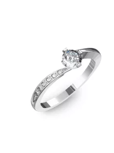   Gyűrűguru eljegyzési gyűrű 0,3ct szintetikus gyémánttal BRK135 