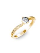 Gyűrűguru eljegyzési gyűrű 0,3ct szintetikus gyémánttal BRK135 