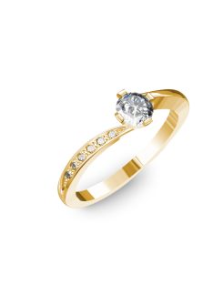   Gyűrűguru eljegyzési gyűrű 0,3ct szintetikus gyémánttal BRK135 