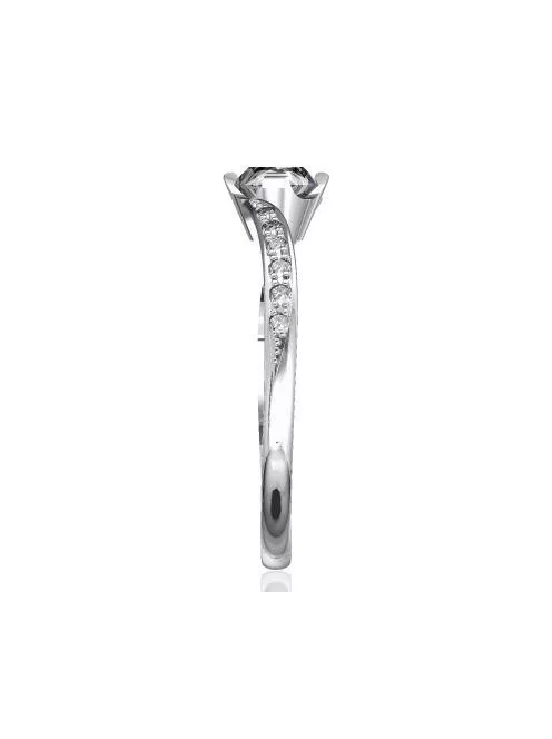 Gyűrűguru eljegyzési gyűrű 0,3ct szintetikus gyémánttal BRK135 