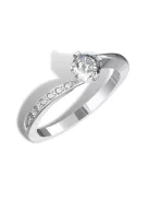 Gyűrűguru eljegyzési gyűrű 0,3ct szintetikus gyémánttal BRK135 
