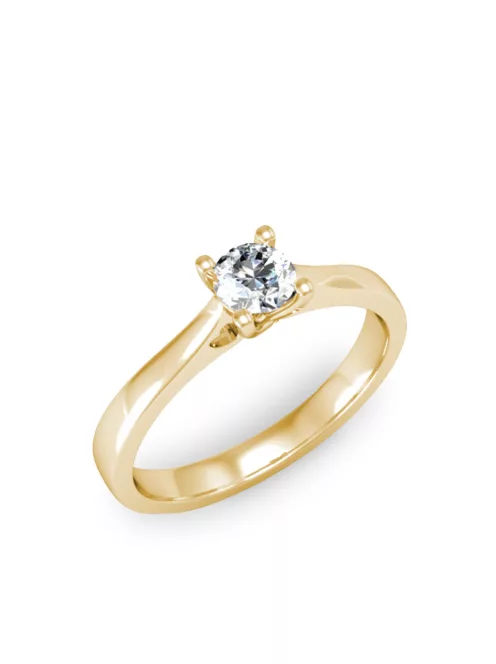 Gyűrűguru eljegyzési gyűrű 0,3ct I/SI gyémánttal BRK137 