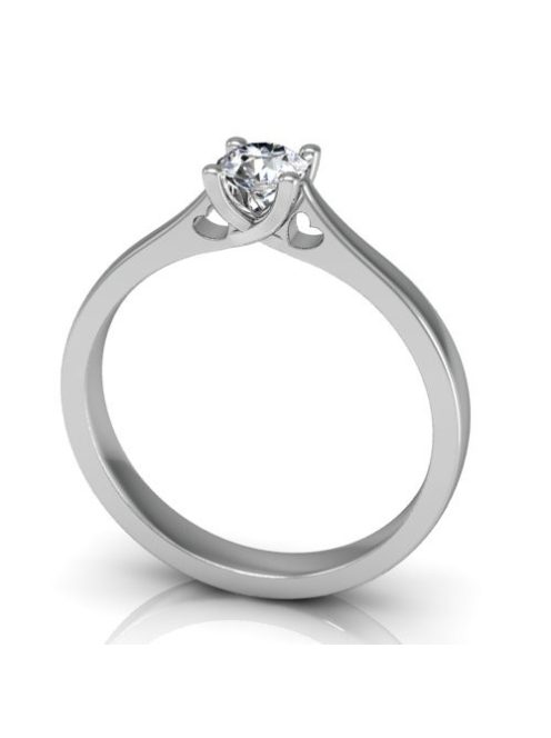 Gyűrűguru eljegyzési gyűrű 0,3ct H/SI gyémánttal BRK137 