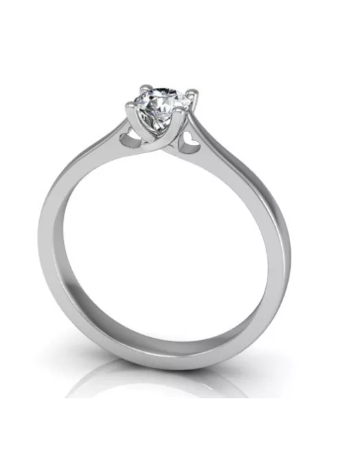 Gyűrűguru eljegyzési gyűrű 0,3ct I/SI gyémánttal BRK137 