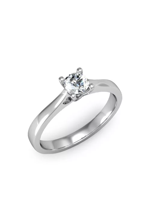 Gyűrűguru eljegyzési gyűrű 0,3ct szintetikus gyémánttal BRK137 