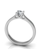 Gyűrűguru eljegyzési gyűrű 0,3ct szintetikus gyémánttal BRK137 