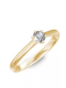Gyűrűguru eljegyzési gyűrű 0.2ct I/SI gyémánttal BRK141 
