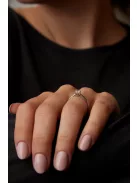 Gyűrűguru eljegyzési gyűrű 0.2ct I/SI gyémánttal BRK141 