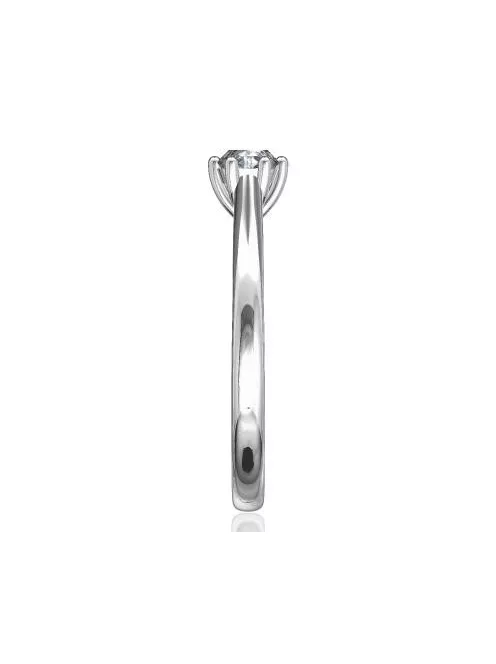 Gyűrűguru eljegyzési gyűrű 0.2ct I/SI gyémánttal BRK141 