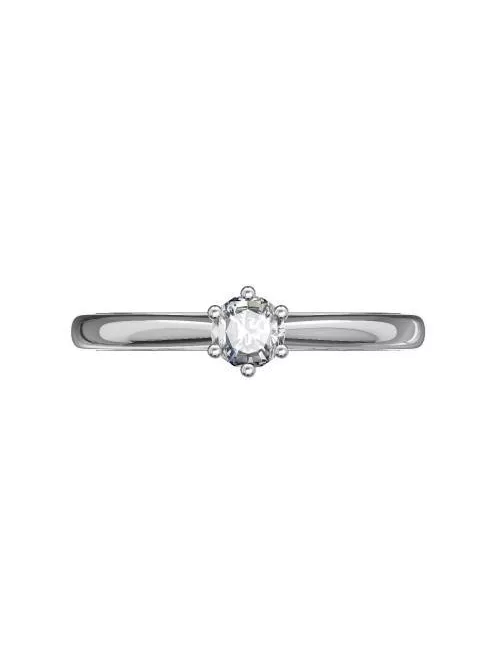 Gyűrűguru eljegyzési gyűrű 0.2ct I/SI gyémánttal BRK141 