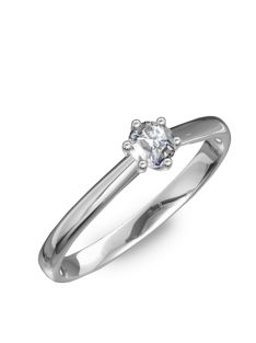   Gyűrűguru eljegyzési gyűrű 0.2ct szintetikus gyémánttal BRK141 