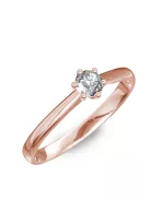 Gyűrűguru eljegyzési gyűrű 0.2ct szintetikus gyémánttal BRK141 
