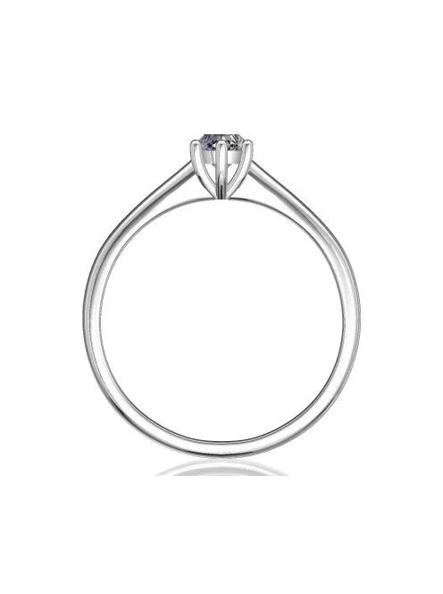 Gyűrűguru eljegyzési gyűrű 0.2ct szintetikus gyémánttal BRK141 