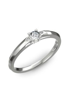   Gyűrűguru eljegyzési gyűrű 0.17ct szintetikus gyémánttal BRK 143  