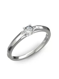   Gyűrűguru eljegyzési gyűrű 0.17ct szintetikus gyémánttal BRK 143  