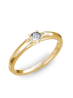   Gyűrűguru eljegyzési gyűrű 0.17ct szintetikus gyémánttal BRK 143  