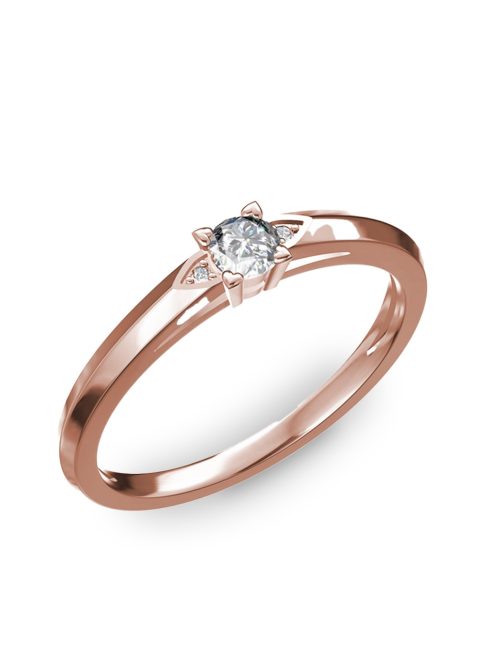 Gyűrűguru eljegyzési gyűrű 0.17ct szintetikus gyémánttal BRK 143  