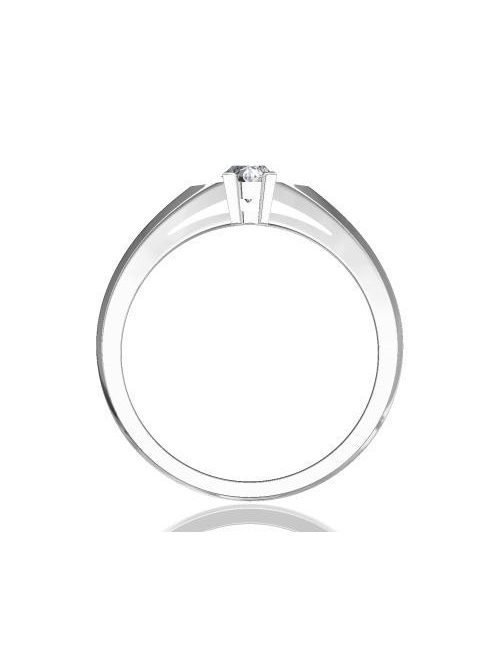 Gyűrűguru eljegyzési gyűrű 0.17ct szintetikus gyémánttal BRK 143  