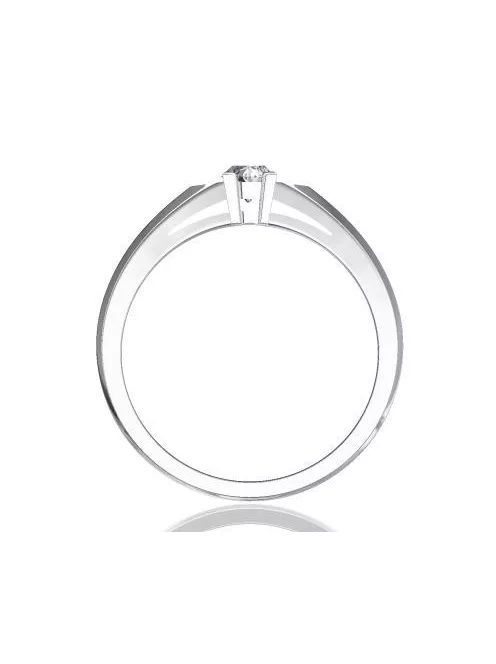Gyűrűguru eljegyzési gyűrű 0.17ct szintetikus gyémánttal BRK 143  