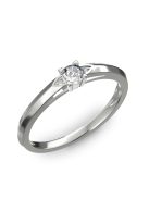 Gyűrűguru eljegyzési gyűrű 0.17ct H/SI gyémánttal BRK 143  
