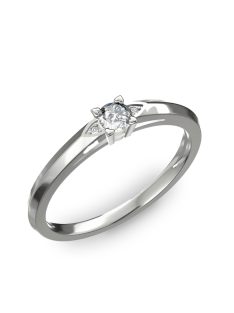   Gyűrűguru eljegyzési gyűrű 0.17ct H/SI gyémánttal BRK 143  