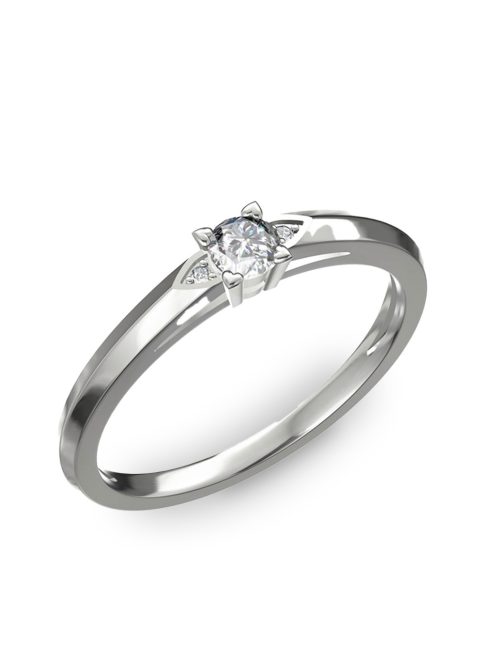 Gyűrűguru eljegyzési gyűrű 0.17ct H/SI gyémánttal BRK 143  