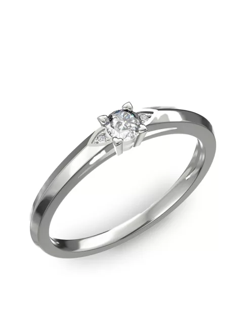 Gyűrűguru eljegyzési gyűrű 0.17ct I/SI gyémánttal BRK 143  
