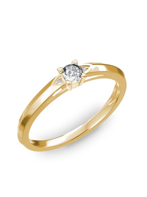 Gyűrűguru eljegyzési gyűrű 0.17ct H/SI gyémánttal BRK 143  