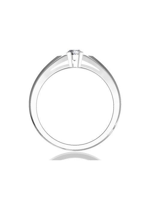 Gyűrűguru eljegyzési gyűrű 0.17ct H/SI gyémánttal BRK 143  