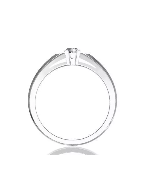 Gyűrűguru eljegyzési gyűrű 0.17ct I/SI gyémánttal BRK 143  