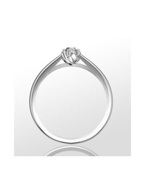 Gyűrűguru eljegyzési gyűrű 0.1ct H/SI gyémánttal BRK 147  