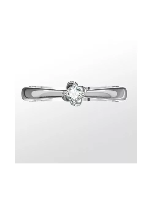 Gyűrűguru eljegyzési gyűrű 0.1ct I/SI gyémánttal BRK 147  