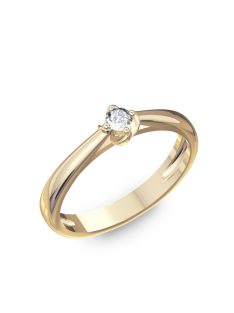   Gyűrűguru eljegyzési gyűrű 0.1ct szintetikus gyémánttal BRK 147  