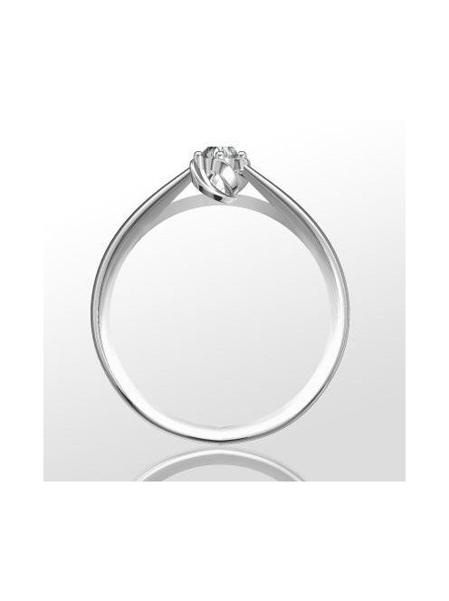 Gyűrűguru eljegyzési gyűrű 0.1ct szintetikus gyémánttal BRK 147  