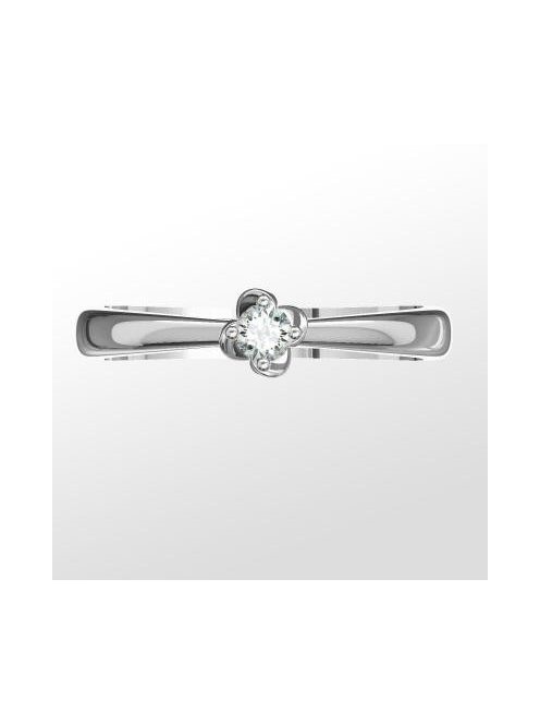 Gyűrűguru eljegyzési gyűrű 0.1ct szintetikus gyémánttal BRK 147  