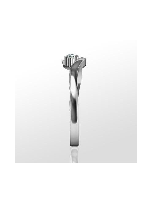 Gyűrűguru eljegyzési gyűrű szintetikus gyémánttal BRK158 