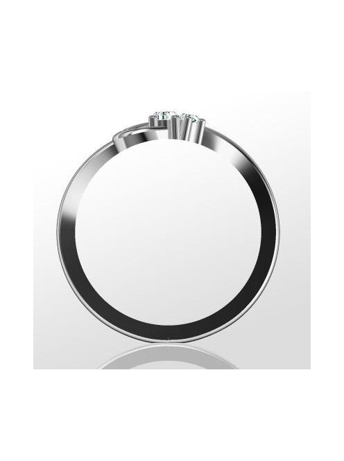 Gyűrűguru eljegyzési gyűrű H/SI gyémánttal BRK158 