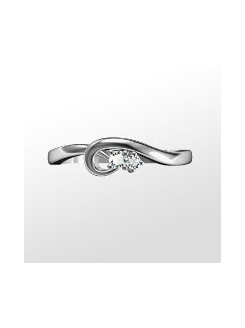 Gyűrűguru eljegyzési gyűrű H/SI gyémánttal BRK158 